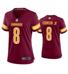 Women Washington Commanders 8 Brian Robinson Jr 2022 Burgundy Game Stitched Jersey Women Washington Commanders 8 Brian Robinson Jr 2022 Burgundy Game Stitched Jersey