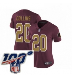 Women Washington Redskins 20 Landon Collins Burgundy Red Gold Number Alternate 80TH Anniversary Vapor Untouchable Limited Stitched 100th anniversary Neck P Women Washington Redskins 20 Landon Collins Burgundy Red Gold Number Alternate 80TH Anniversary Vapor Untouchable Limited Stitched 100th anniversary Neck P