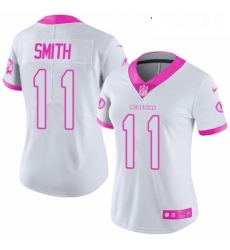Womens Nike Washington Redskins 11 Alex Smith Limited WhitePink Rush Fashion NFL Jersey Womens Nike Washington Redskins 11 Alex Smith Limited WhitePink Rush Fashion NFL Jersey