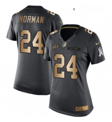 Womens Nike Washington Redskins 24 Josh Norman Limited BlackGold Salute to Service NFL Jersey Womens Nike Washington Redskins 24 Josh Norman Limited BlackGold Salute to Service NFL Jersey