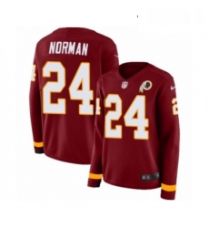 Womens Nike Washington Redskins 24 Josh Norman Limited Burgundy Therma Long Sleeve NFL Jersey Womens Nike Washington Redskins 24 Josh Norman Limited Burgundy Therma Long Sleeve NFL Jersey