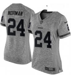 Womens Nike Washington Redskins 24 Josh Norman Limited Gray Gridiron NFL Jersey Womens Nike Washington Redskins 24 Josh Norman Limited Gray Gridiron NFL Jersey