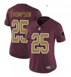 Womens Nike Washington Redskins 25 Chris Thompson Elite Burgundy RedGold Number Alternate 80TH Anniversary NFL Jersey Womens Nike Washington Redskins 25 Chris Thompson Elite Burgundy RedGold Number Alternate 80TH Anniversary NFL Jersey