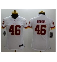 Women's Nike Washington Redskins #46 Alfred Morris White Stitched NFL Limited Jersey Women's Nike Washington Redskins #46 Alfred Morris White Stitched NFL Limited Jersey