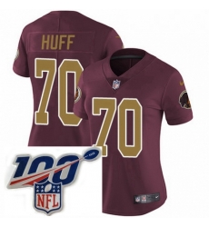 Womens Nike Washington Redskins 70 Sam Huff Burgundy RedGold Number Alternate 80TH Anniversary Vapor Untouchable Limited Stitched 100th anniversary Neck Pa Womens Nike Washington Redskins 70 Sam Huff Burgundy RedGold Number Alternate 80TH Anniversary Vapor Untouchable Limited Stitched 100th anniversary Neck Pa