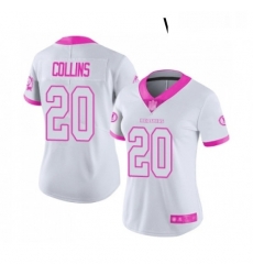 Womens Washington Redskins 20 Landon Collins Limited White Pink Rush Fashion Football Jersey Womens Washington Redskins 20 Landon Collins Limited White Pink Rush Fashion Football Jersey