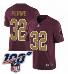 Youth Nike Washington Redskins 32 Samaje Perine Burgundy RedGold Number Alternate 80TH Anniversary Vapor Untouchable Limited Stitched 100th anniversary Nec Youth Nike Washington Redskins 32 Samaje Perine Burgundy RedGold Number Alternate 80TH Anniversary Vapor Untouchable Limited Stitched 100th anniversary Nec