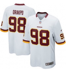 Youth Nike Washington Redskins 98# Brian Orakpo Game White Jersey