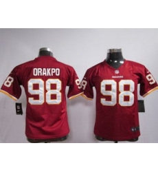 Youth Nike Washington Redskins 98# Brian Orakpo Red Jerseys Youth Nike Washington Redskins 98# Brian Orakpo Red Jerseys