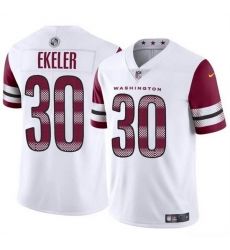 Youth Washington Commanders 30 Austin Ekeler White Vapor Limited Stitched Football Jersey Youth Washington Commanders 30 Austin Ekeler White Vapor Limited Stitched Football Jersey