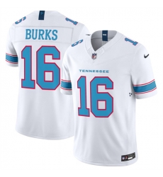 Men Tennessee Titans 16 Treylon Burks White 2026 F U S E Vapor Limited Stitched Football Jersey Men Tennessee Titans 16 Treylon Burks White 2026 F U S E Vapor Limited Stitched Football Jersey