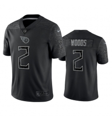 Men Tennessee Titans 2 Robert Woods Black Reflective Limited Stitched Football Jersey Men Tennessee Titans 2 Robert Woods Black Reflective Limited Stitched Football Jersey