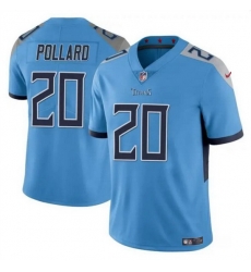 Men Tennessee Titans 20 Tony Pollard Blue Vapor Limited Stitched Football Jersey Men Tennessee Titans 20 Tony Pollard Blue Vapor Limited Stitched Football Jersey