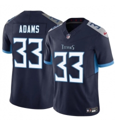 Men Tennessee Titans 33 Jamal Adams Navy 2024 F U S E Vapor Limited Stitched Football Jersey Men Tennessee Titans 33 Jamal Adams Navy 2024 F U S E Vapor Limited Stitched Football Jersey