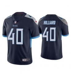 Men Tennessee Titans 40 Dontrell Hilliard Navy Vapor Untouchable Stitched Jersey Men Tennessee Titans 40 Dontrell Hilliard Navy Vapor Untouchable Stitched Jersey