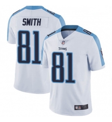 Men Tennessee Titans 81 Jonnu Smith White Vapor Limited Jersey Men Tennessee Titans 81 Jonnu Smith White Vapor Limited Jersey