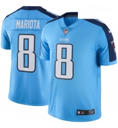 Mens Nike Tennessee Titans 8 Marcus Mariota Limited Light Blue Rush Vapor Untouchable NFL Jersey Mens Nike Tennessee Titans 8 Marcus Mariota Limited Light Blue Rush Vapor Untouchable NFL Jersey