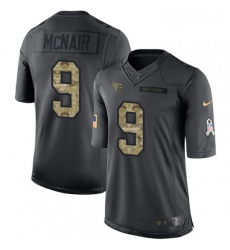 Mens Nike Tennessee Titans 9 Steve McNair Limited Black 2016 Salute to Service NFL Jersey Mens Nike Tennessee Titans 9 Steve McNair Limited Black 2016 Salute to Service NFL Jersey