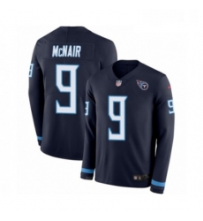 Mens Nike Tennessee Titans 9 Steve McNair Limited Navy Blue Therma Long Sleeve NFL Jersey Mens Nike Tennessee Titans 9 Steve McNair Limited Navy Blue Therma Long Sleeve NFL Jersey