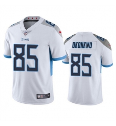 Men's Tennessee Titans #85 Chig Okonkwo White Vapor Untouchable Stitched Jersey Men's Tennessee Titans #85 Chig Okonkwo White Vapor Untouchable Stitched Jersey