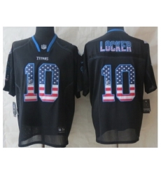 Nike Tennessee Titans 10 Jake Locker Black Elite USA Flag Fashion NFL Jersey Nike Tennessee Titans 10 Jake Locker Black Elite USA Flag Fashion NFL Jersey
