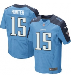 Nike Tennessee Titans #15 Justin Hunter Light Blue Team Color Men 27s Stitched NFL Elite Jersey Nike Tennessee Titans #15 Justin Hunter Light Blue Team Color Men 27s Stitched NFL Elite Jersey