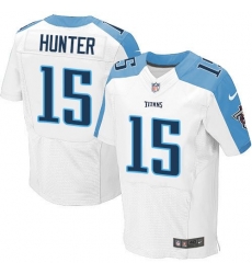 Nike Tennessee Titans #15 Justin Hunter White Men 27s Stitched NFL Elite Jersey Nike Tennessee Titans #15 Justin Hunter White Men 27s Stitched NFL Elite Jersey