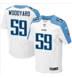 Nike Tennessee Titans #59 Wesley Woodyard White Mens Stitched NFL Elite Jersey Nike Tennessee Titans #59 Wesley Woodyard White Mens Stitched NFL Elite Jersey