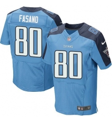 Nike Tennessee Titans #80 Anthony Fasano Light Blue Team Color Men 27s Stitched NFL Elite Jersey Nike Tennessee Titans #80 Anthony Fasano Light Blue Team Color Men 27s Stitched NFL Elite Jersey