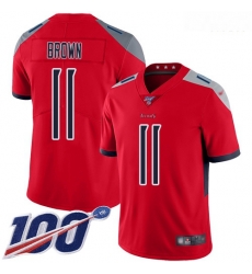 Nike Titans 11 A J Brown Red Men Stitched Football Limited Inverted Legend 100th Season Jersey Nike Titans 11 A J Brown Red Men Stitched Football Limited Inverted Legend 100th Season Jersey