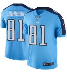 Nike Titans #81 Andre Johnson Light Blue Mens Stitched NFL Limited Rush Jersey Nike Titans #81 Andre Johnson Light Blue Mens Stitched NFL Limited Rush Jersey