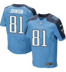 Nike Titans #81 Andre Johnson Light Blue Team Color Mens Stitched NFL Elite Jersey Nike Titans #81 Andre Johnson Light Blue Team Color Mens Stitched NFL Elite Jersey