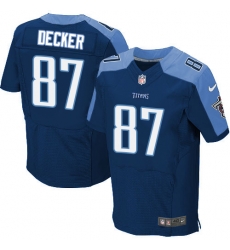 Nike Titans #87 Eric Decker Navy Blue Alternate Mens Stitched NFL Elite Jersey Nike Titans #87 Eric Decker Navy Blue Alternate Mens Stitched NFL Elite Jersey