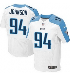 Nike Titans #94 Austin Johnson White Mens Stitched NFL Elite Jersey Nike Titans #94 Austin Johnson White Mens Stitched NFL Elite Jersey