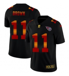 Tennessee Titans 11 A J Brown Men Black Nike Red Orange Stripe Vapor Limited NFL Jersey Tennessee Titans 11 A J Brown Men Black Nike Red Orange Stripe Vapor Limited NFL Jersey