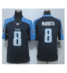 nike nfl jerseys tennessee titans 8 mariota dk.blue[nike limited][mariota]