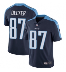 Nike Titans #87 Eric Decker Navy Blue Alternate Youth Stitched NFL Vapor Untouchable Limited Jersey Nike Titans #87 Eric Decker Navy Blue Alternate Youth Stitched NFL Vapor Untouchable Limited Jersey