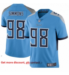 Titans 98 Jeffery Simmons Light Blue Alternate Youth Stitched Football Vapor Untouchable Limited Jersey Titans 98 Jeffery Simmons Light Blue Alternate Youth Stitched Football Vapor Untouchable Limited Jersey
