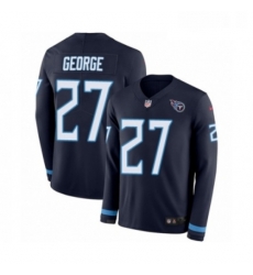 Youth Nike Tennessee Titans 27 Eddie George Limited Navy Blue Therma Long Sleeve NFL Jersey Youth Nike Tennessee Titans 27 Eddie George Limited Navy Blue Therma Long Sleeve NFL Jersey