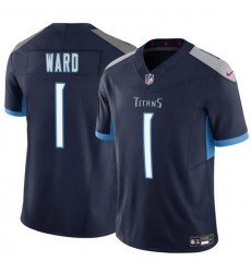 Youth Tennessee Titans 1 Cameron Ward Navy 2025 Draft F U S E Vapor Limited Stitched Football Jersey Youth Tennessee Titans 1 Cameron Ward Navy 2025 Draft F U S E Vapor Limited Stitched Football Jersey