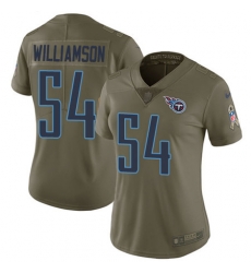 Nike Titans #54 Avery Williamson Olive Womens Stitched NFL Limited 2017 Salute to Service Jersey Nike Titans #54 Avery Williamson Olive Womens Stitched NFL Limited 2017 Salute to Service Jersey