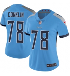 Nike Titans #78 Jack Conklin Light Blue Team Color Womens Stitched NFL Vapor Untouchable Limited Jersey Nike Titans #78 Jack Conklin Light Blue Team Color Womens Stitched NFL Vapor Untouchable Limited Jersey