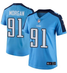 Nike Titans #91 Derrick Morgan Light Blue Womens Stitched NFL Limited Rush Jersey Nike Titans #91 Derrick Morgan Light Blue Womens Stitched NFL Limited Rush Jersey