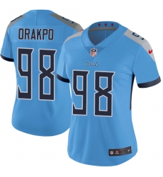 Nike Titans #98 Brian Orakpo Light Blue Team Color Womens Stitched NFL Vapor Untouchable Limited Jersey Nike Titans #98 Brian Orakpo Light Blue Team Color Womens Stitched NFL Vapor Untouchable Limited Jersey