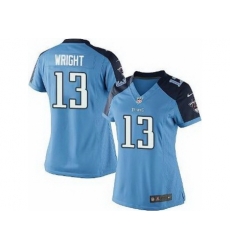 Women Nike Tennessee Titans 13 Kendall Wright Light Blue NFL Jerseys Women Nike Tennessee Titans 13 Kendall Wright Light Blue NFL Jerseys