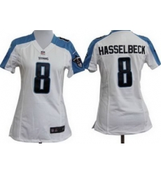 Women Nike Tennessee Titans 8# Matt Hasselbeck White Nike NFL Jerseys Women Nike Tennessee Titans 8# Matt Hasselbeck White Nike NFL Jerseys