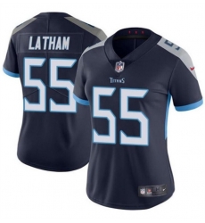 Women Tennessee Titans 55 JC Latham Navy 2024 Draft Vapor Stitched Football Jersey Women Tennessee Titans 55 JC Latham Navy 2024 Draft Vapor Stitched Football Jersey