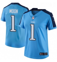Womens Nike Tennessee Titans 1 Warren Moon Light Blue Team Color Vapor Untouchable Limited Player NFL Jersey Womens Nike Tennessee Titans 1 Warren Moon Light Blue Team Color Vapor Untouchable Limited Player NFL Jersey