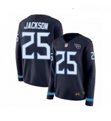 Womens Nike Tennessee Titans 25 Adoree Jackson Limited Navy Blue Therma Long Sleeve NFL Jersey Womens Nike Tennessee Titans 25 Adoree Jackson Limited Navy Blue Therma Long Sleeve NFL Jersey
