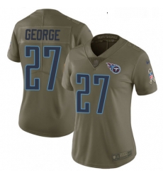 Womens Nike Tennessee Titans 27 Eddie George Limited Olive 2017 Salute to Service NFL Jersey Womens Nike Tennessee Titans 27 Eddie George Limited Olive 2017 Salute to Service NFL Jersey